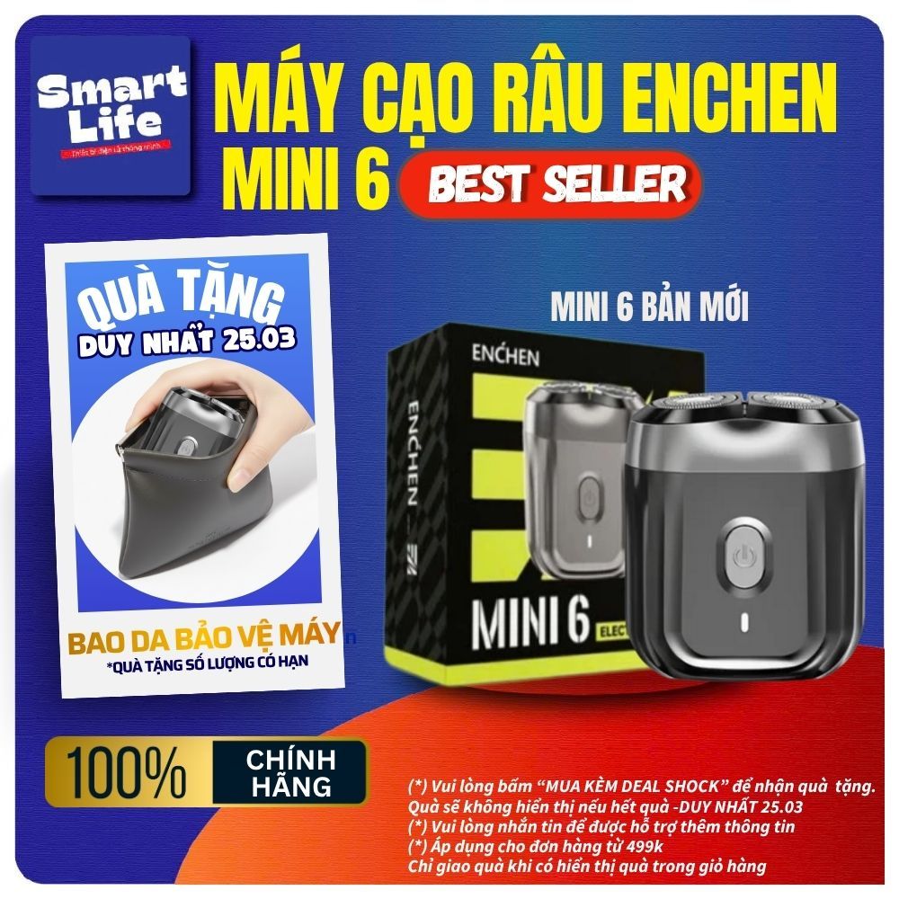 [Chính hãng] Máy cạo râu Enchen K8 đầu cạo 2D chống nước / Enchen Mini 6/ Enchen Z4