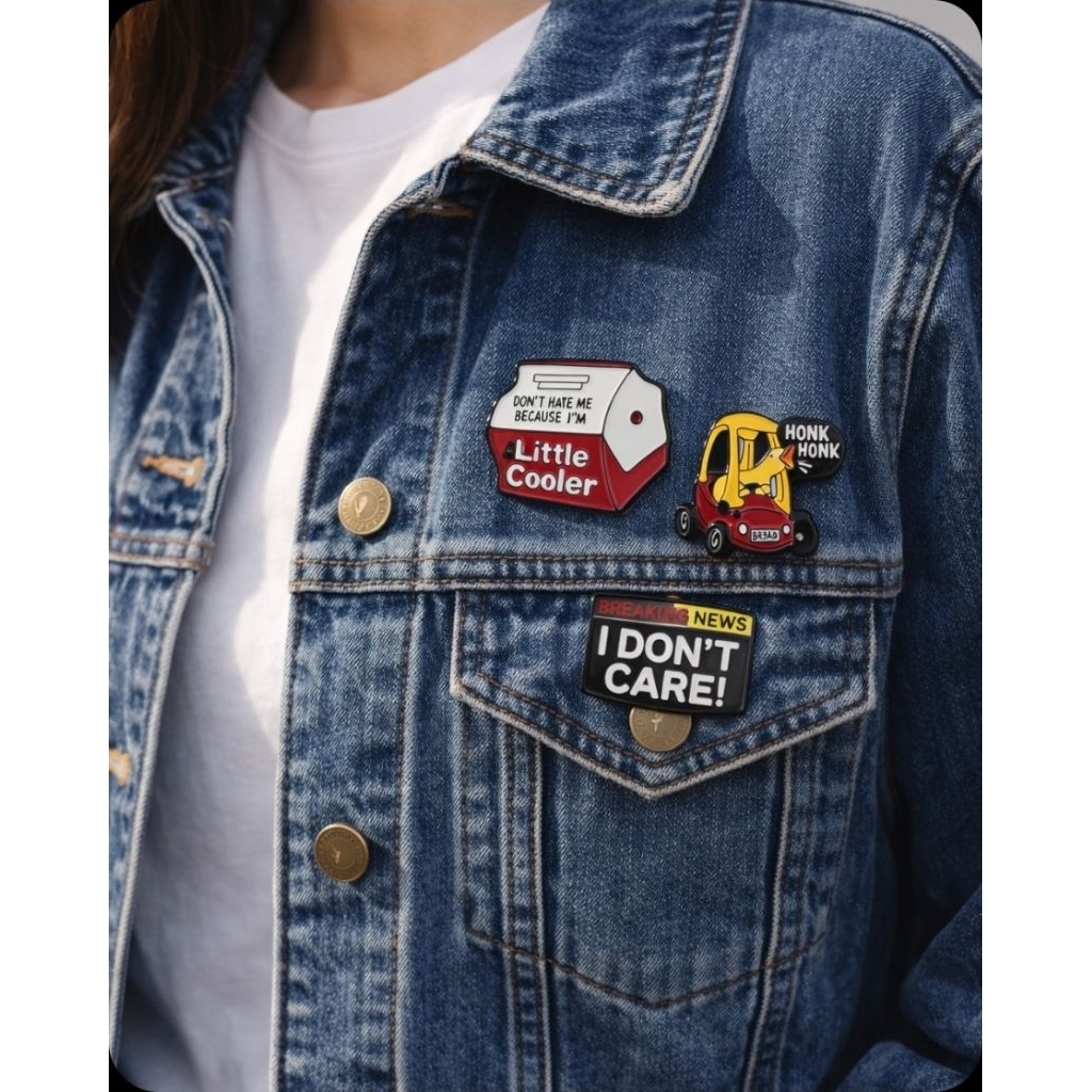 Pin cài áo Enamel Pin dễ thương – Gắn balo, túi xách, áo khoác | Phụ kiện Gen Z cá tính