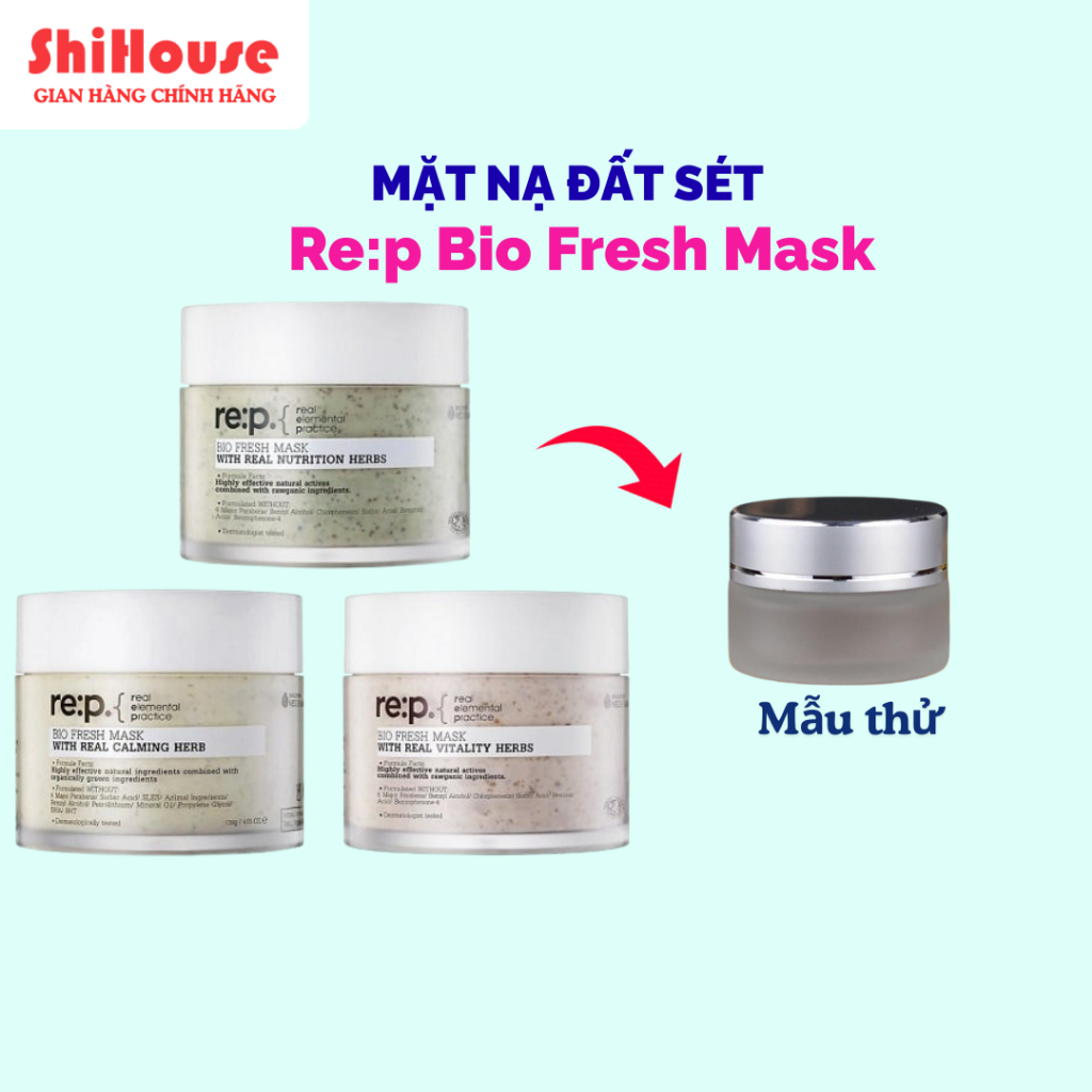 [ Tester ] Mặt nạ đất sét Re:p Bio Fresh Mask