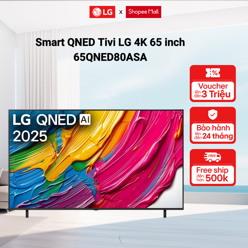 Smart QNED Tivi LG 4K 65 inch 65QNED80ASA