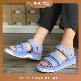 Sandal vento nv9801b đế cao su 3 quai ngang vải dù thời trang đi học dạo phố nam nữ