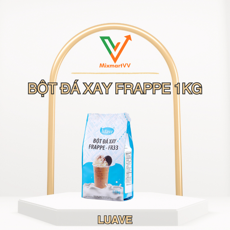 Bột đá xay Frappe bột chống phân tầng FR33 Luave 1kg - Nguyên liệu pha chế đồ uống