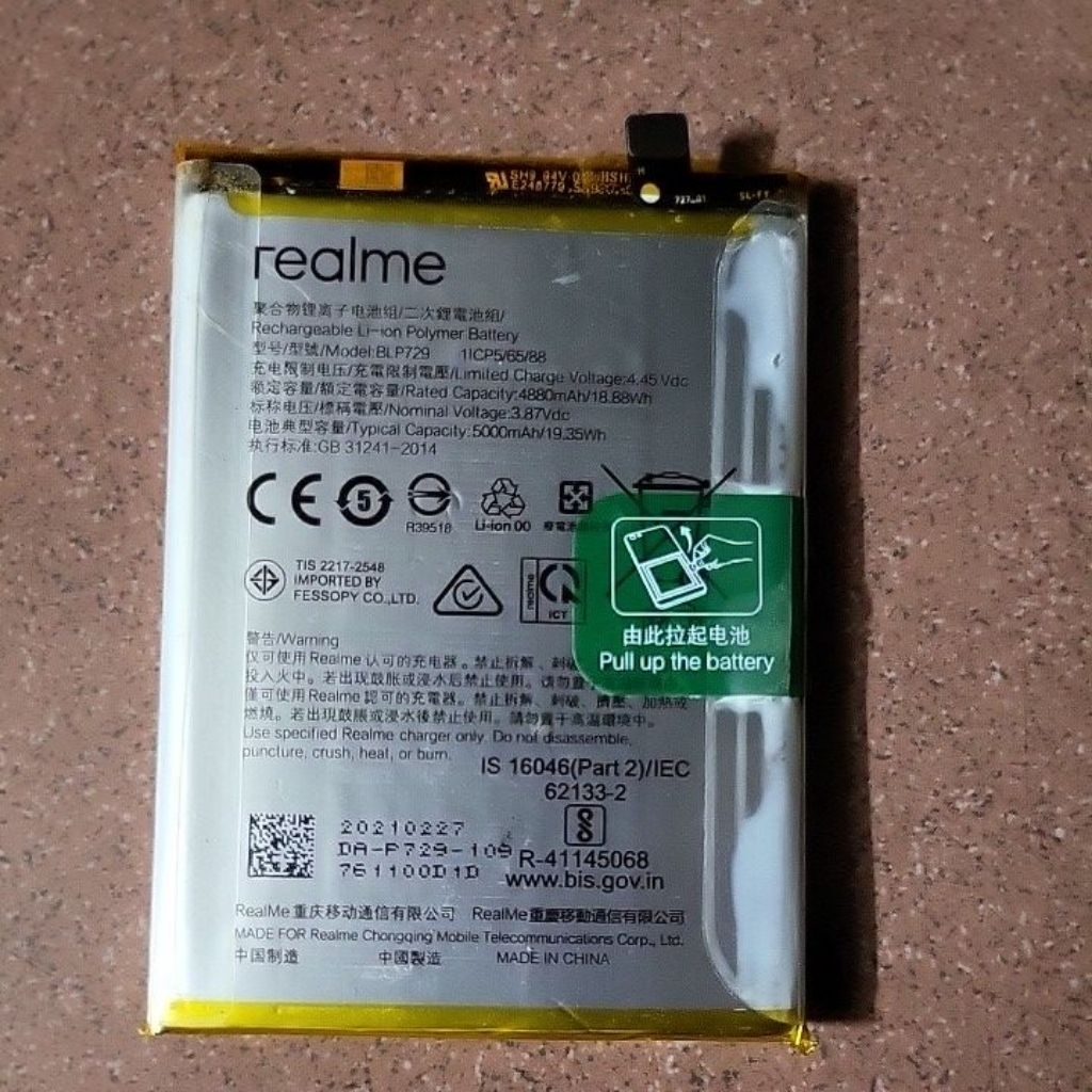 Pin Realme C21Y (BLP729) bóc máy