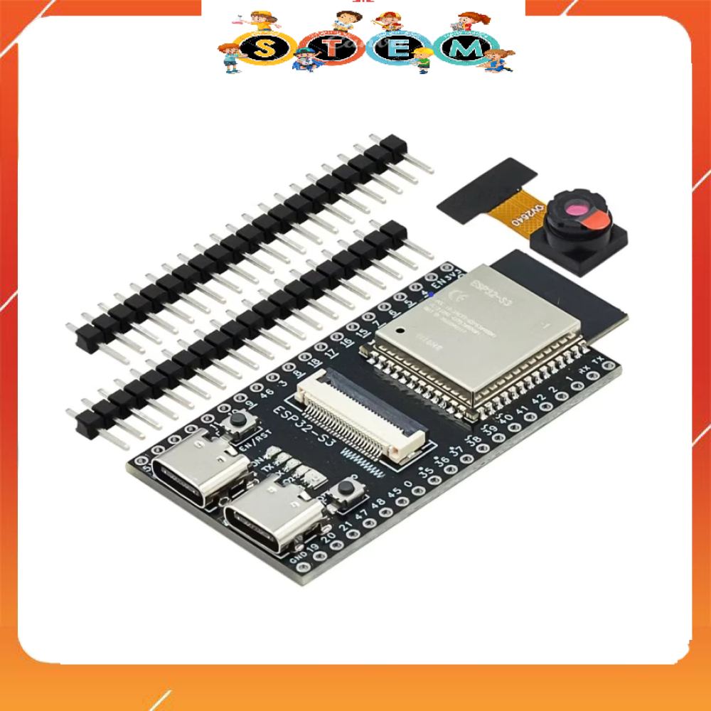 [Stem A-Z][G135] Kit Phát Triển ESP32-S3 N16R8 Cam Board OV3660, OV5640