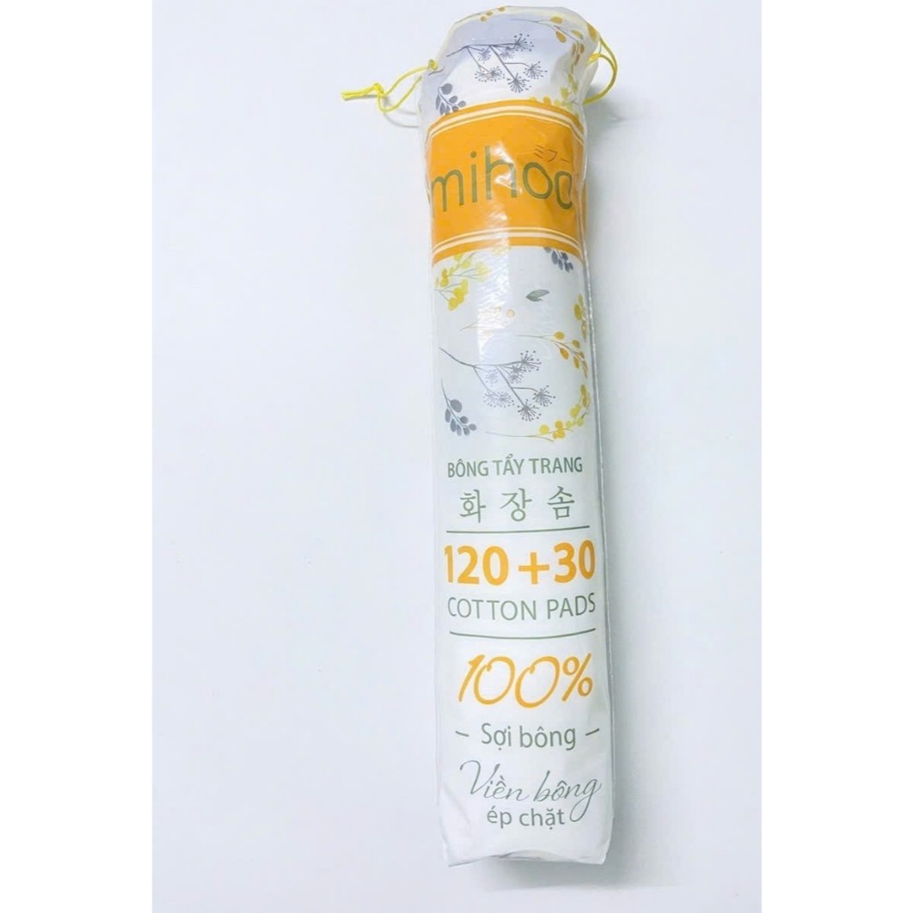 Bông tẩy trang mihoo 150 miếng