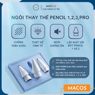 [Premium] Đầu ngòi thay thế cho bút Apple Pencil 1/2/3/Pro - Pen tip dùng như ngòi gốc, chuyên dùng paper like (AP19)