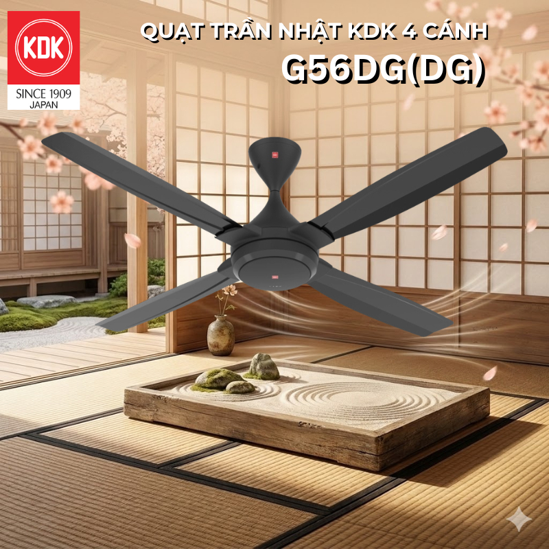 Quạt Trần Nhật KDK G56DG - Bảo Hành Chính Hãng 2 Năm