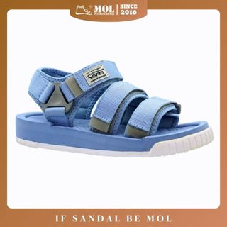 Sandal vento nv9801be đế cao su 3 quai ngang vải dù thời trang đi học dạo phố nam nữ