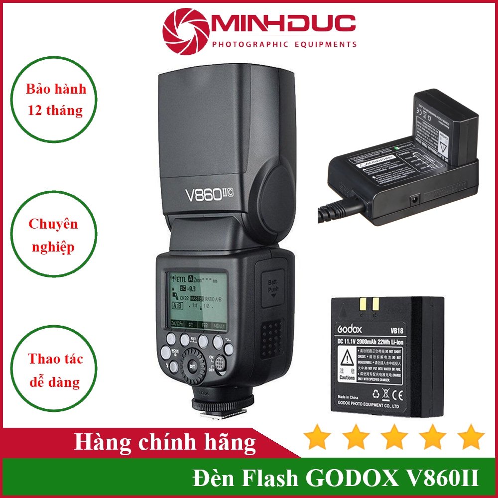 Đèn Flash GODOX V860II Chính hãng