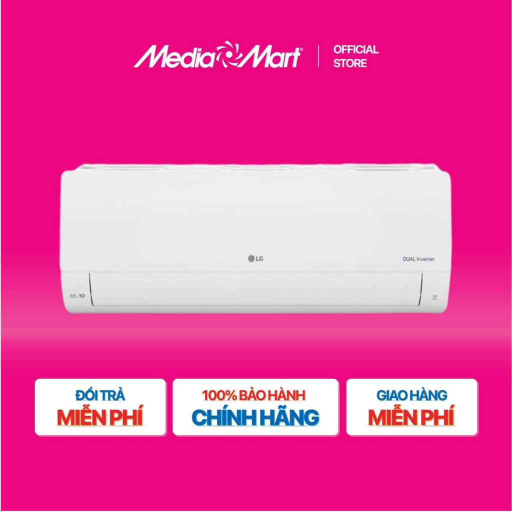 [MediaMart-FREESHIP] Điều hòa LG 2 chiều Inverter 1HP-9.200BTU B10END1