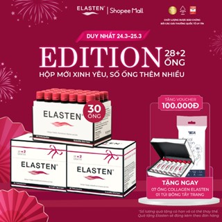 Collagen Elasten - Bộ 3 Hộp (1 liệu trình) Giúp Da Căng Mịn, Chống Lão Hóa, Tóc Chắc Khỏe