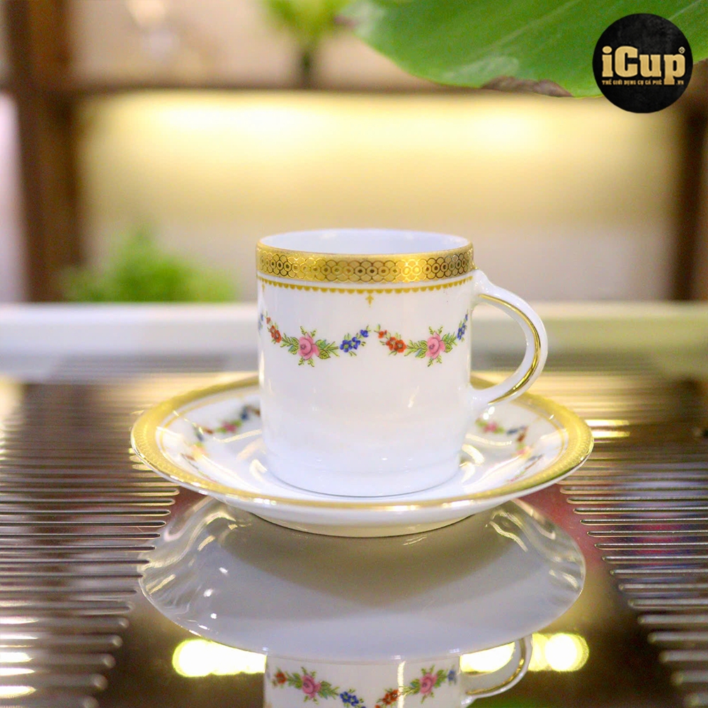 Tách/ly/cốc cà phê espresso cổ Tirschenreuth Bavaria 90ml