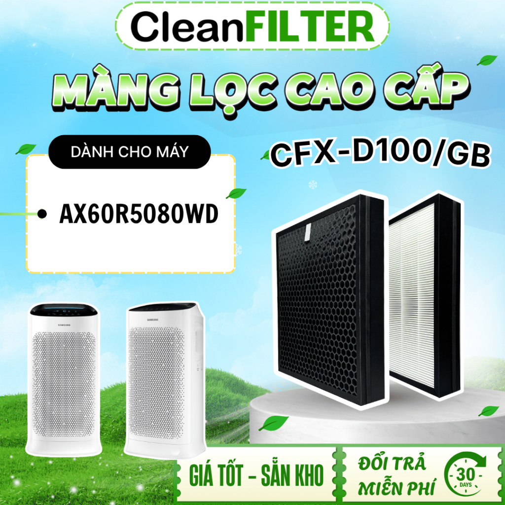 Màng lọc Samsung CFX-D100/GB, AX60R5080WD,... Size: 422*285*58mm,  màng lọc kết hợp