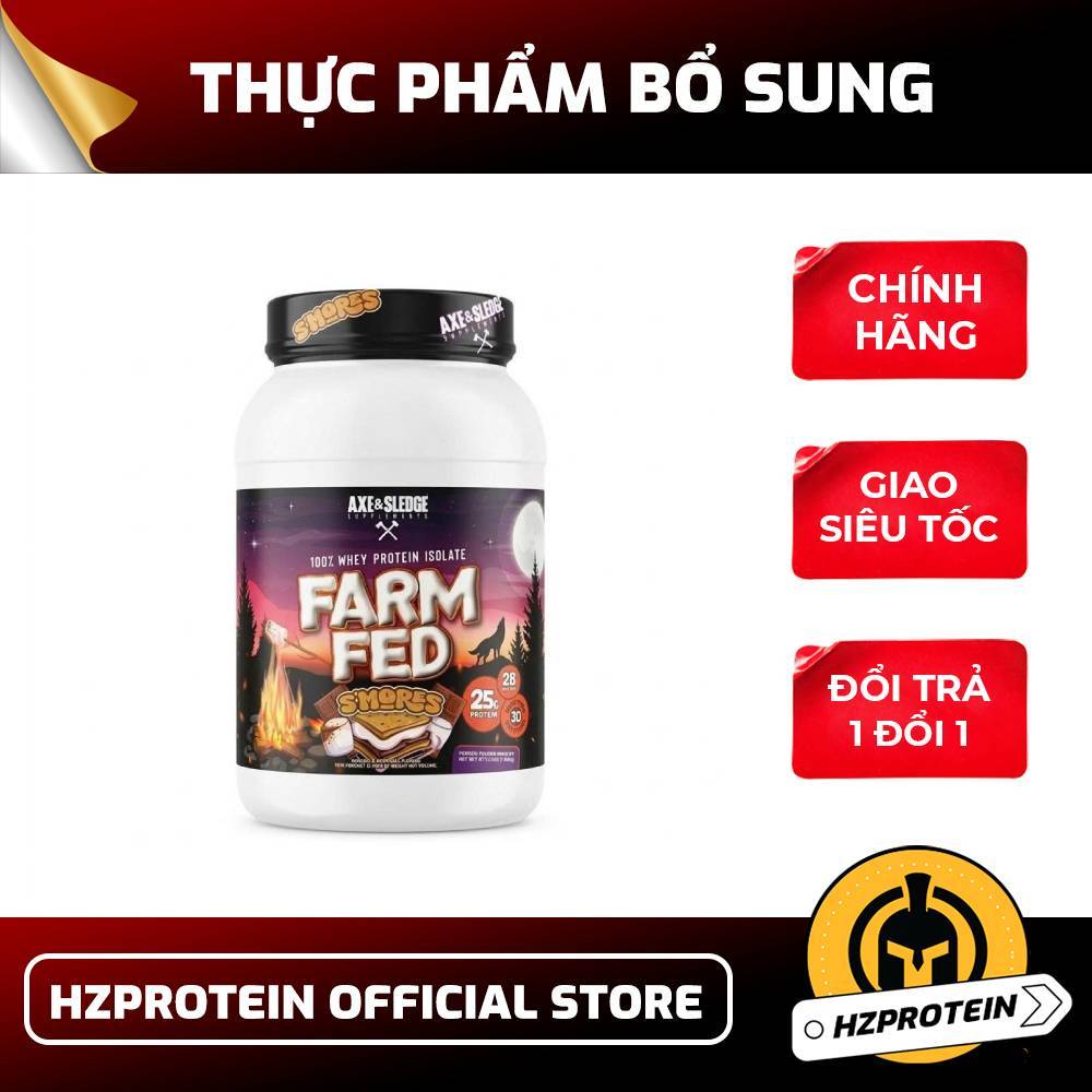 AXE & SLEDGE Farm Fed Whey Isolate – Protein Tinh Khiết