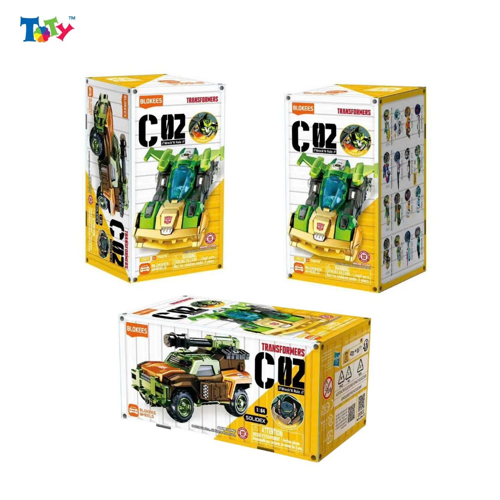 (Chính Hãng Blokees) Mô Hình Hộp Mù Blokees Wheels Transformers CO02 Wreck&Rule - ET60