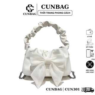 Túi đeo nách thời trang thắt nơ PU thanh lịch sang chảnh CUN301