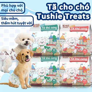 tã vệ sinh Tushie Treats,Tã lót cho chó, thích hợp cho cả chó đực và chó cái, thoáng khí và siêu thấm hút,12 cái mỗi gói