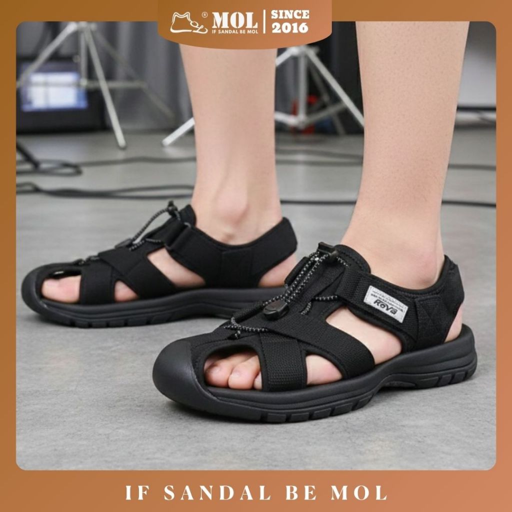 Sandal nam treking hiệu Rova kiểu dáng bít mũi RV626G