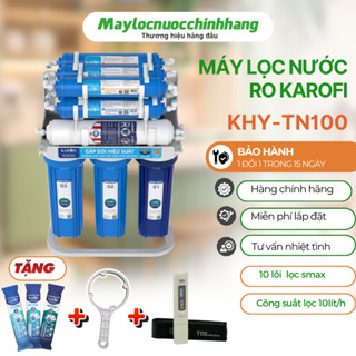 Máy lọc nước RO Karofi KHY-TN100 hệ thống 10 lõi lọc công nghệ Smax gấp 2 hiệu suất và tuổi thọ