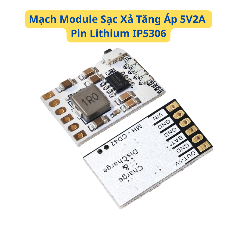 Module Sạc Xả Tích Hợp 2A 5V Pin Lithium IP5306 Dùng Làm Pin Dự Phòng Có Chức Năng Bảo Vệ