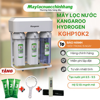 Máy lọc nước Kangaroo Hydrogen KGHP10K2 màng RO Vortex giảm 75% nước thải, tăng 3 lần tuổi thọ