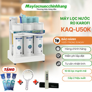 Máy lọc nước RO Karofi KAQ-U50K gấp đôi hiệu suất và tuổi thọ