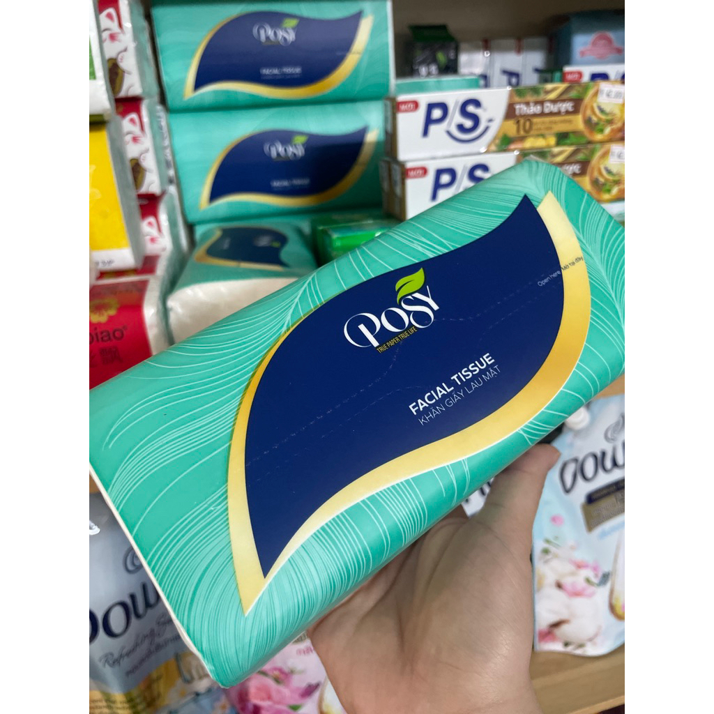 Khăn giấy lụa Posy, giấy ăn, khăn giấy lau mặt Posy
