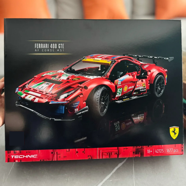 [Tỉ Lệ 1:10] Mô Hình Lắp Ráp Siêu Xe 488 GTE Hơn 1k7 PCS Bản Cao Cấp Bảo Hành Hoàn Thiện