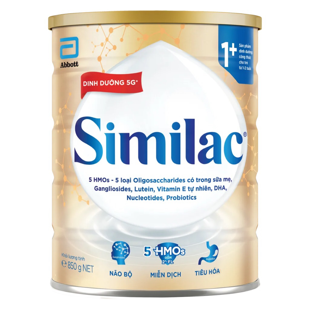 Sữa Similac 5G 1+ lon 850g