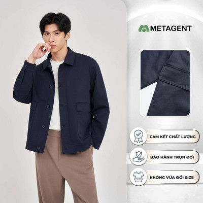 Áo khoác nam Khaki Cropped Jacket Metagent MS 70E4336