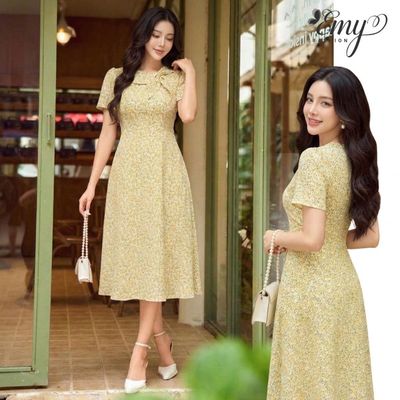 Đầm Thiết Kế Mango Hoa Nhí Vàng EMY EX9768 - Vẻ Đẹp Thanh Lịch, Nhẹ Nhàng Chào Hè Rực Rỡ