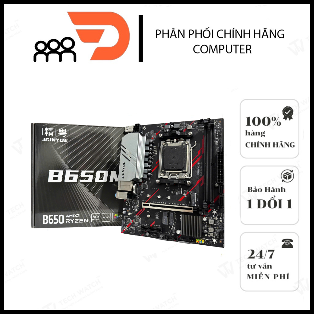 Main Jginyue B650M-D B650M AM5 DDR5 Cho PC Gaming Văn Phòng