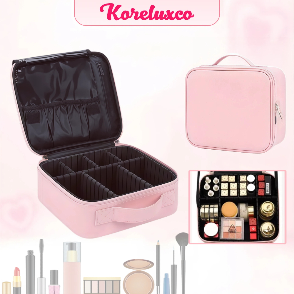 Cốp Đựng Mỹ Phẩm Đựng Mỹ Phẩm Đa Năng Chống Nước Chống Sốc Kích Thước 26x23x10 cm Koreluxco