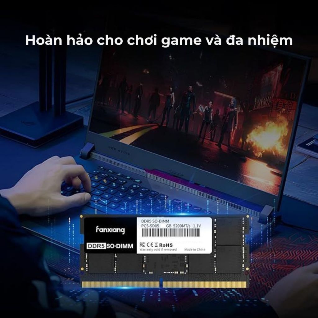 RAM Laptop DDR5 Fanxiang 32GB Bus 4800MHz / 5600MHz SODIMM Nhập Khẩu - Nâng Cấp Hiệu Năng Đỉnh Cao | BigBuy360 - bigbuy360.vn
