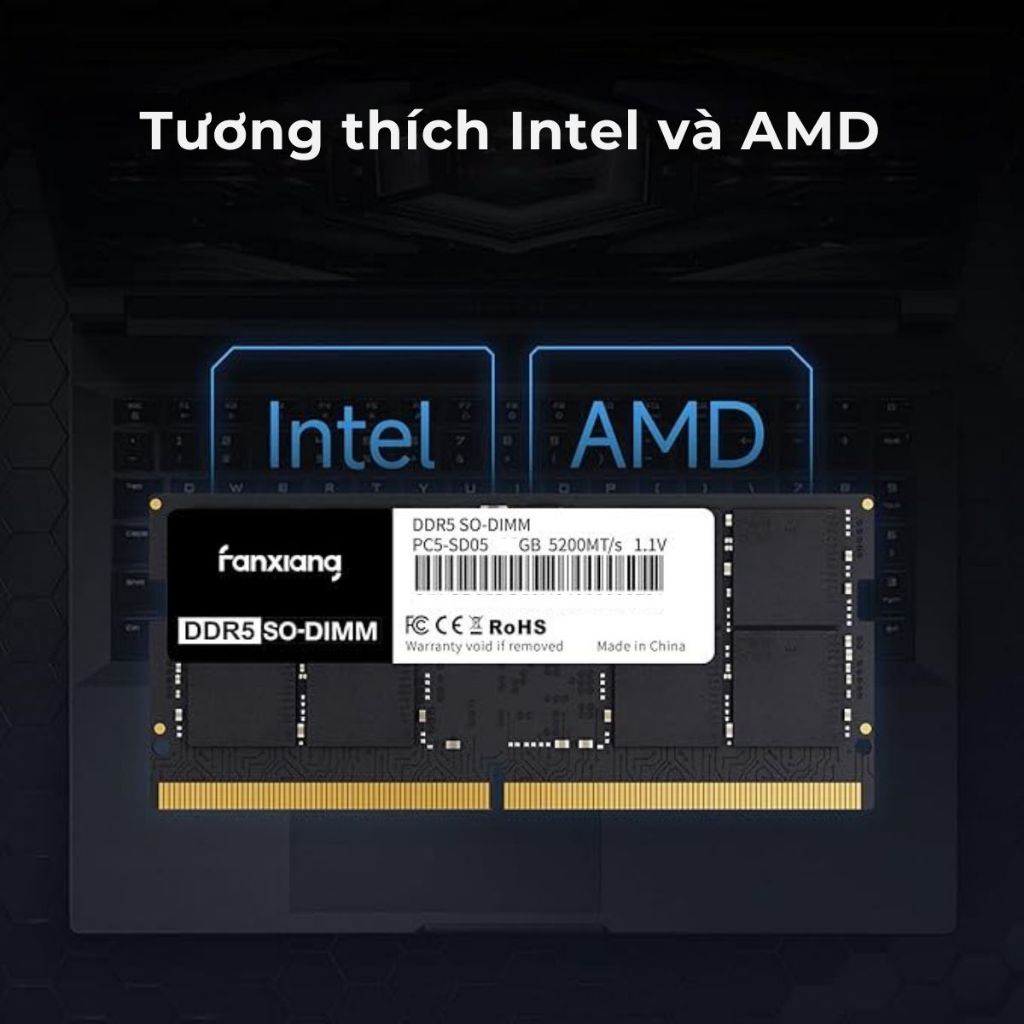 RAM Laptop DDR5 Fanxiang 32GB Bus 4800MHz / 5600MHz SODIMM Nhập Khẩu - Nâng Cấp Hiệu Năng Đỉnh Cao | BigBuy360 - bigbuy360.vn