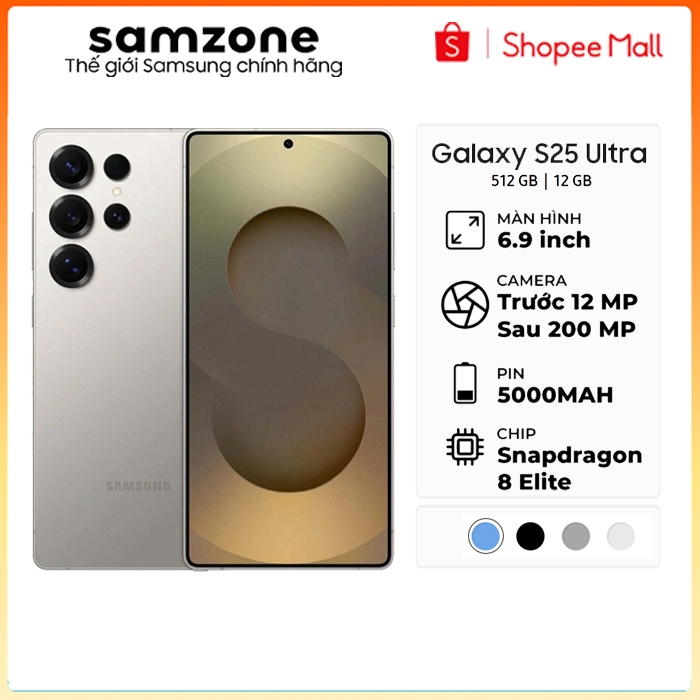 [ KH T3 ]A Điện Thoại Samsung Galaxy S25 Ultra (12GB/512G)