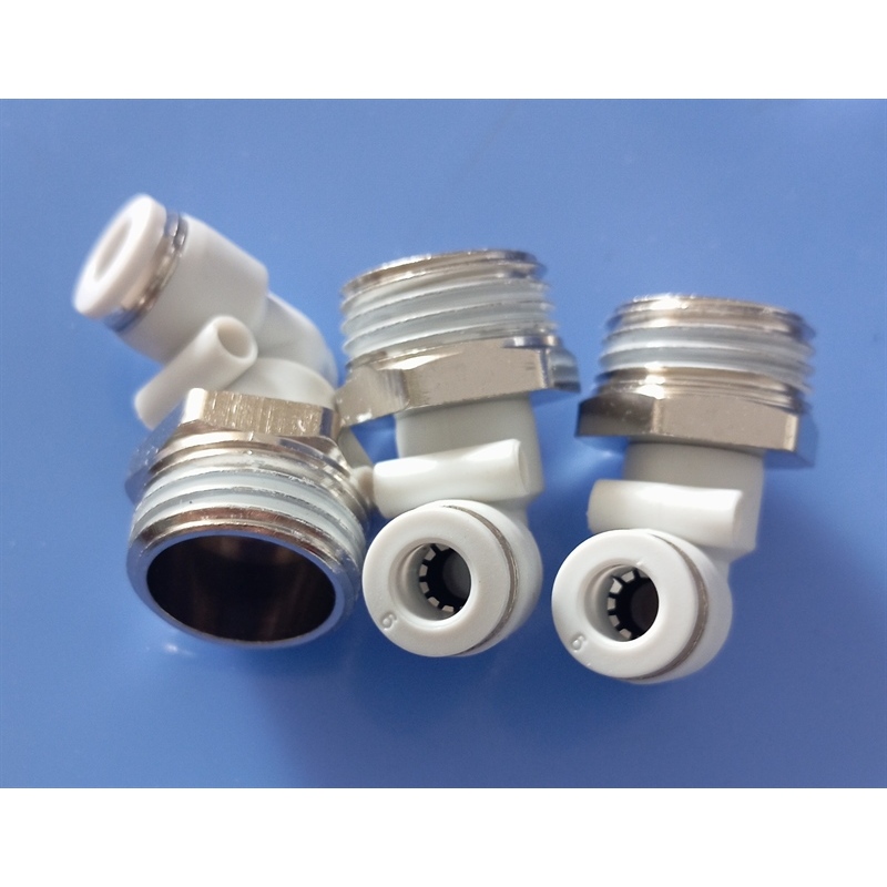 Đầu nối Góc khí nén PL6-04 Ren ngoài 1/2