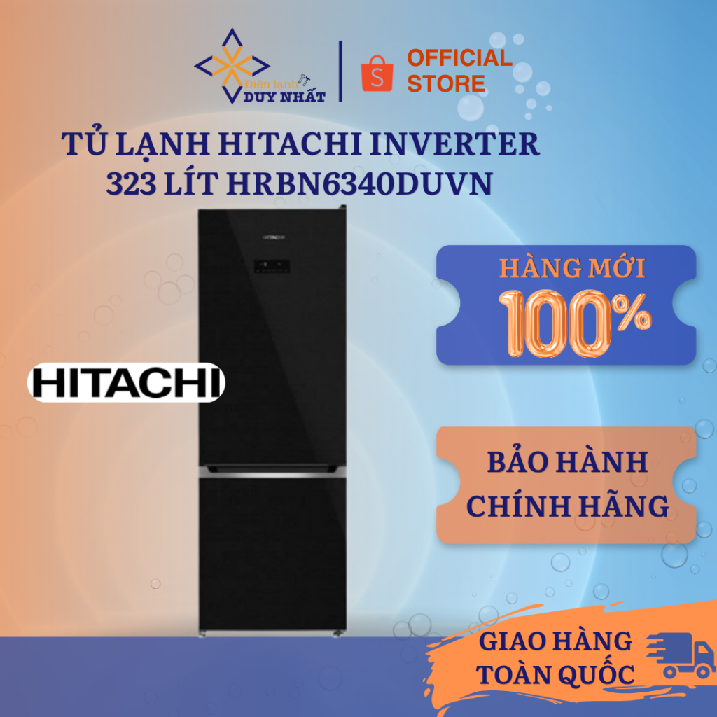 Tủ lạnh Hitachi Inverter 323 lít HRBN6340DUVN