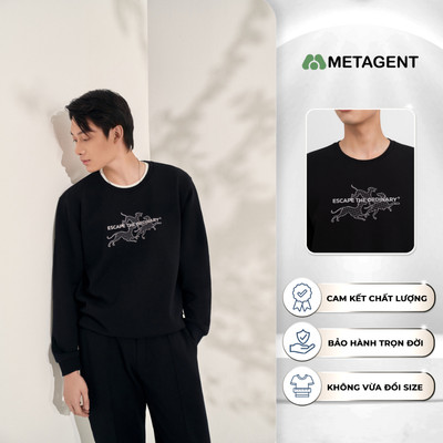 Sweatshirt Escape - Áo thun nam cổ tròn Metagent MS 58E4080