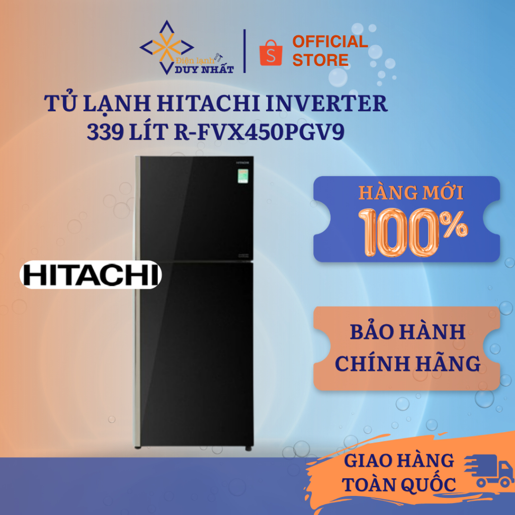 Tủ lạnh Hitachi Inverter 339 lít R-FVX450PGV9(GBK)