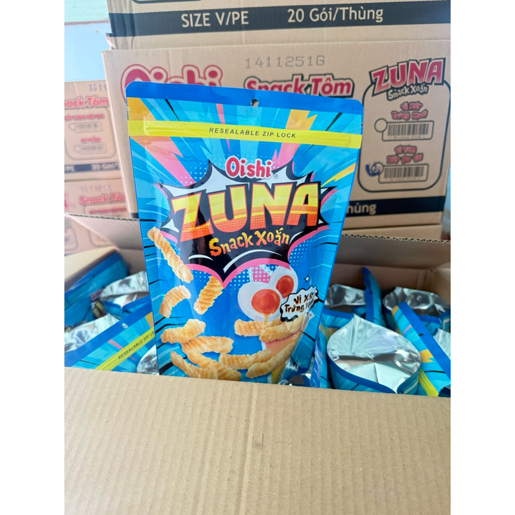 HSD: 15/5/2026 Snack xoắn ZUNA Oishi