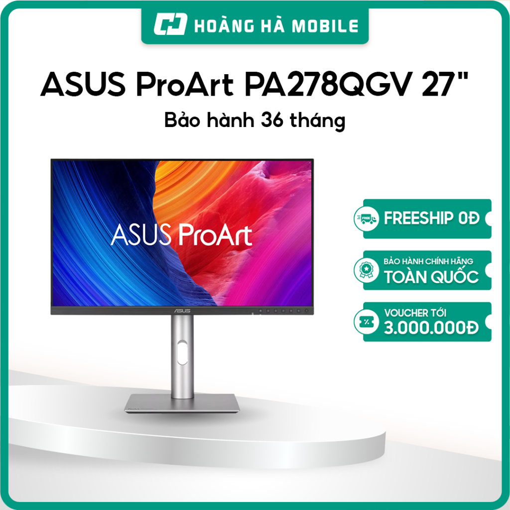 Màn hình ASUS ProArt PA278QGV (27inch/QHD/IPS/120Hz/5ms/loa) - Chính hãng