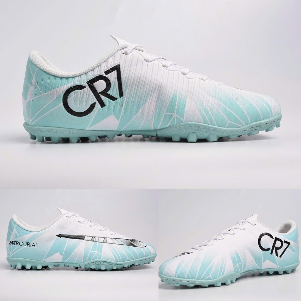 Giày Bóng Đá Mer CR7 Màu Ngọc Siêu Đẹp - Giày Đá Banh TF Chuyên Sân Nhân Tạo Bền Rẻ