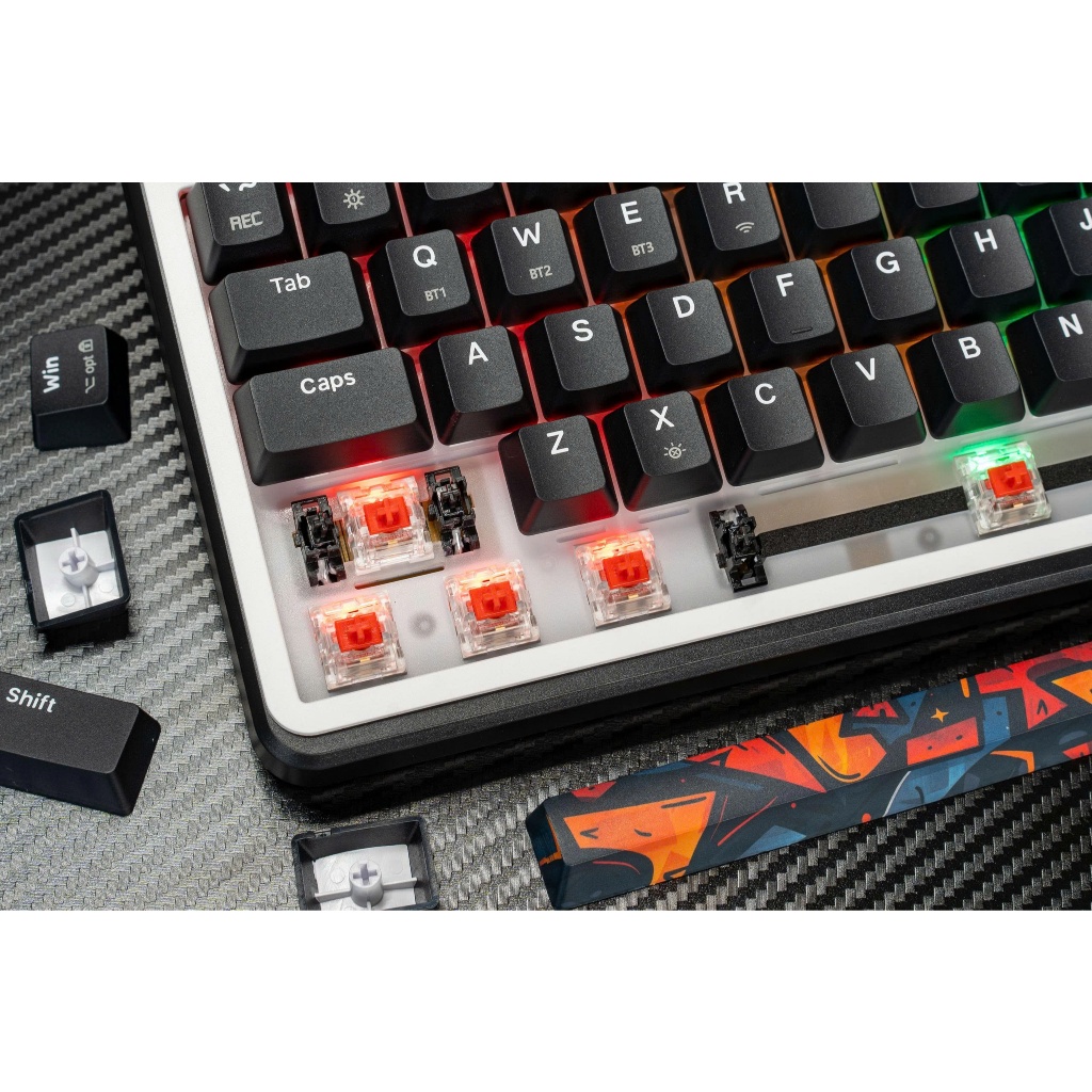 Bàn phím cơ gaming E-DRA EK375S, EK368S, EK398S Núm vặn, 3 mode, EK375V2 có dây. BH chính hãng 2 năm | BigBuy360 - bigbuy360.vn