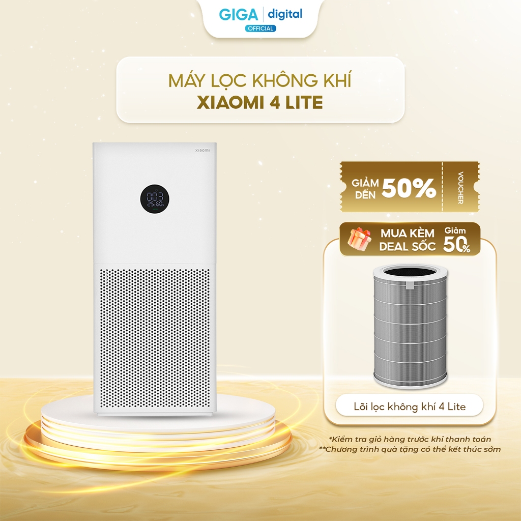 [Lõi lọc giảm 50%] Máy lọc không khí Xiaomi Mi Air Purifier 4 Lite BHR5274GL