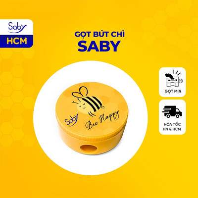 Gọt bút chì hình tròn in hình ong vàng dễ thương dụng cụ học tập cho bé