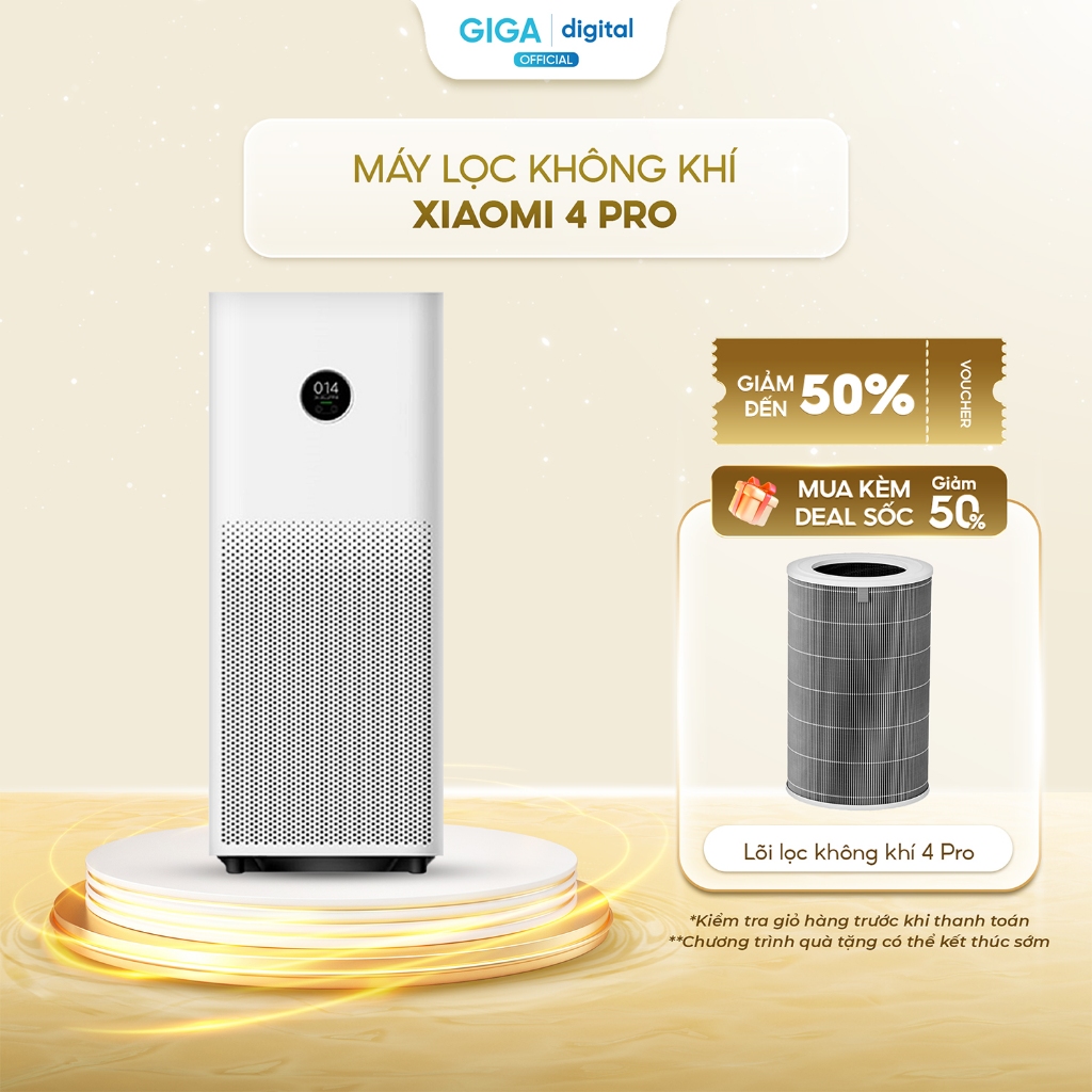 [Lõi lọc giảm 50%] Máy Lọc Không Khí Xiaomi Mi Air Purifier 4 Pro BHR5056EU AC-M15-SC - Kháng Bụi Mị