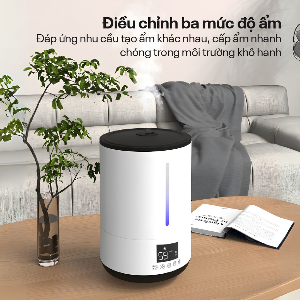 Máy phun sương tạo ẩm Fujihome HM06E – Xông tinh dầu, giữ ẩm, thơm phòng