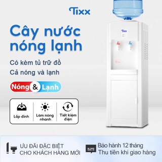 Tixx Cây nước nóng lạnh 420W Máy nước nóng lạnh nạp trên kèm tủ chứa đồ