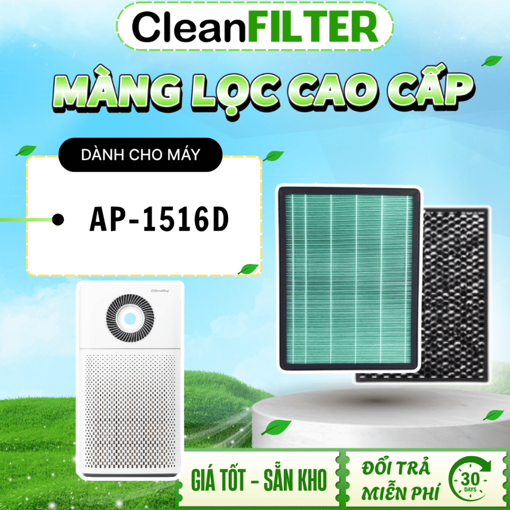 Màng Lọc Không Khí Coway Storm AP-1516D. Màng Lọc Hepa, Màng Lọc Than Hoạt Tính